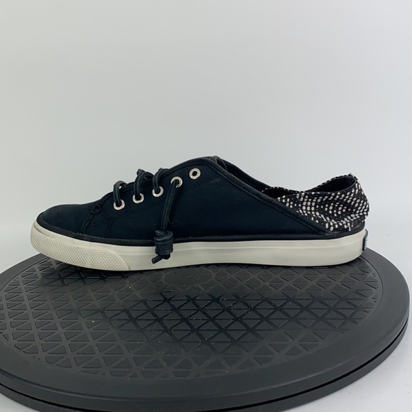 Sperry Top-Sider Seacoast Isle Black Canvas Comfort Shoes Women's Size 9 - Picture 9 of 11